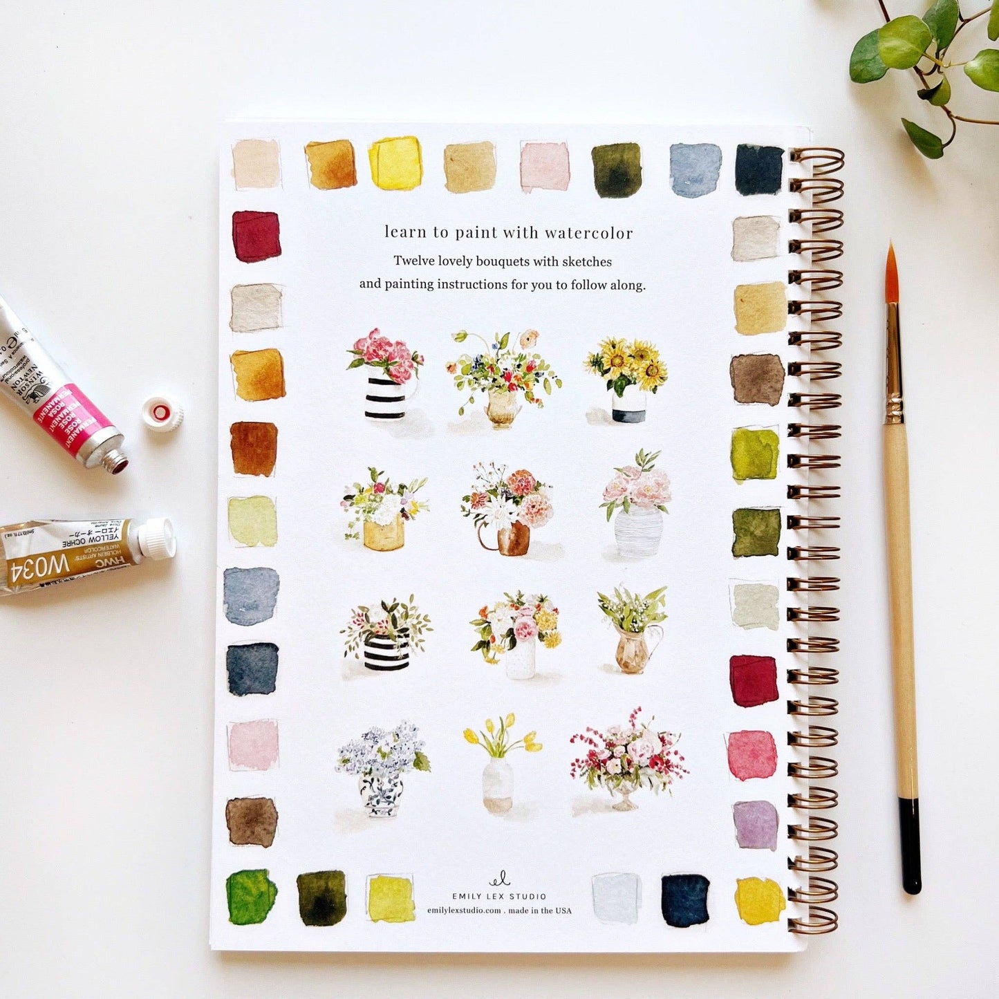 Emily Lex - Watercolor Workbook - Bouquets