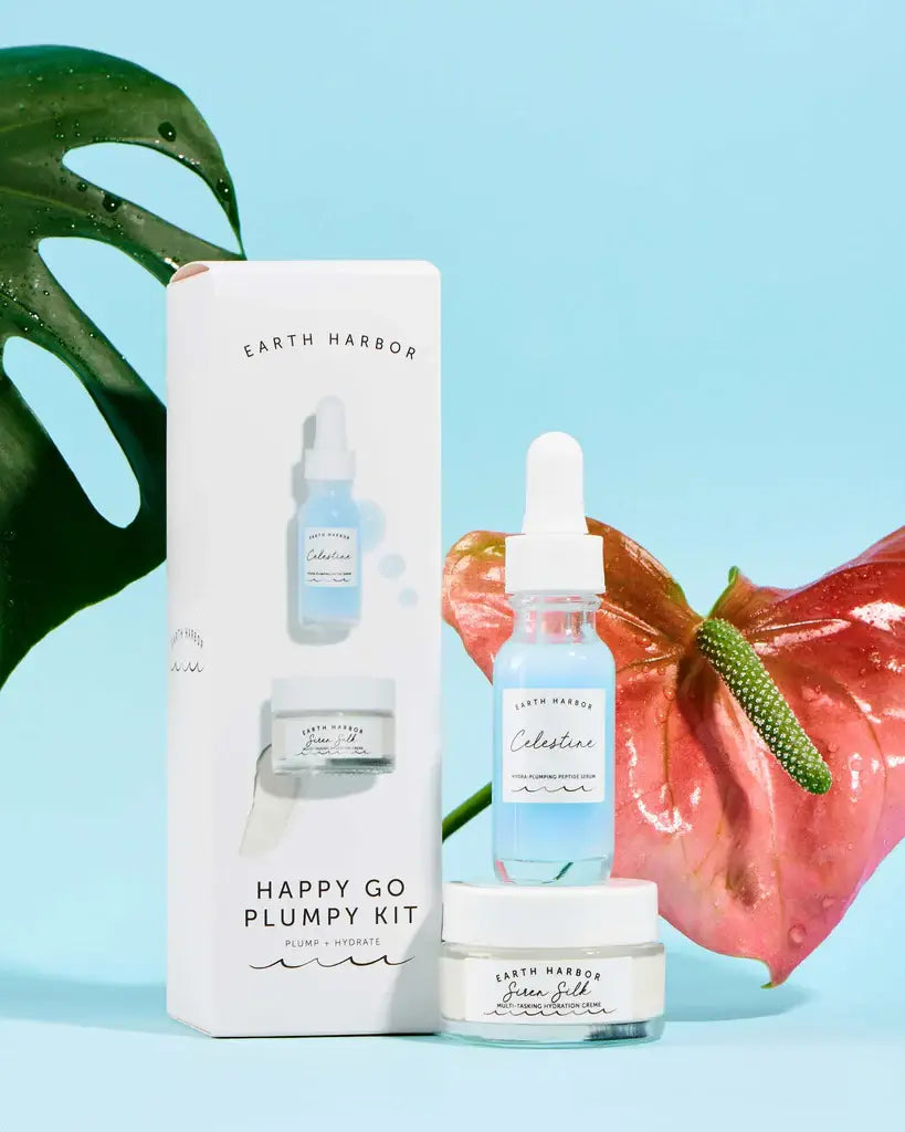 Earth Harbor Naturals - HAPPY GO PLUMPY Gift Set: Hydrate Cream + Plumping Serum