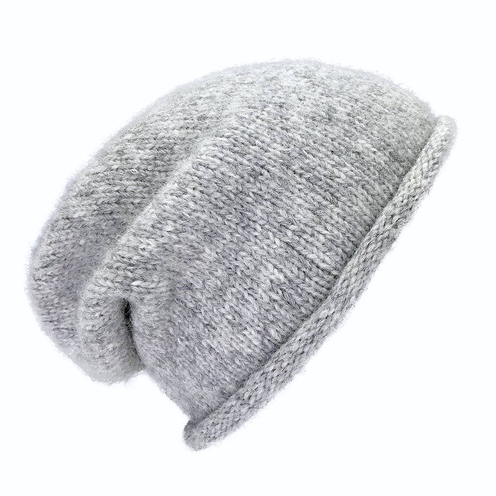 Slate.& Salt - Gray Essential Knit Alpaca Beanie Hat