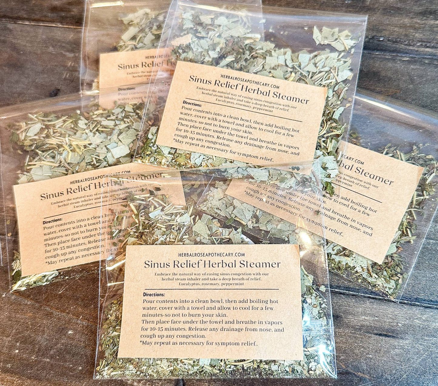 Herbal Rose Apothecary - Steam Inhaler Sinus Relief: Sinus relief