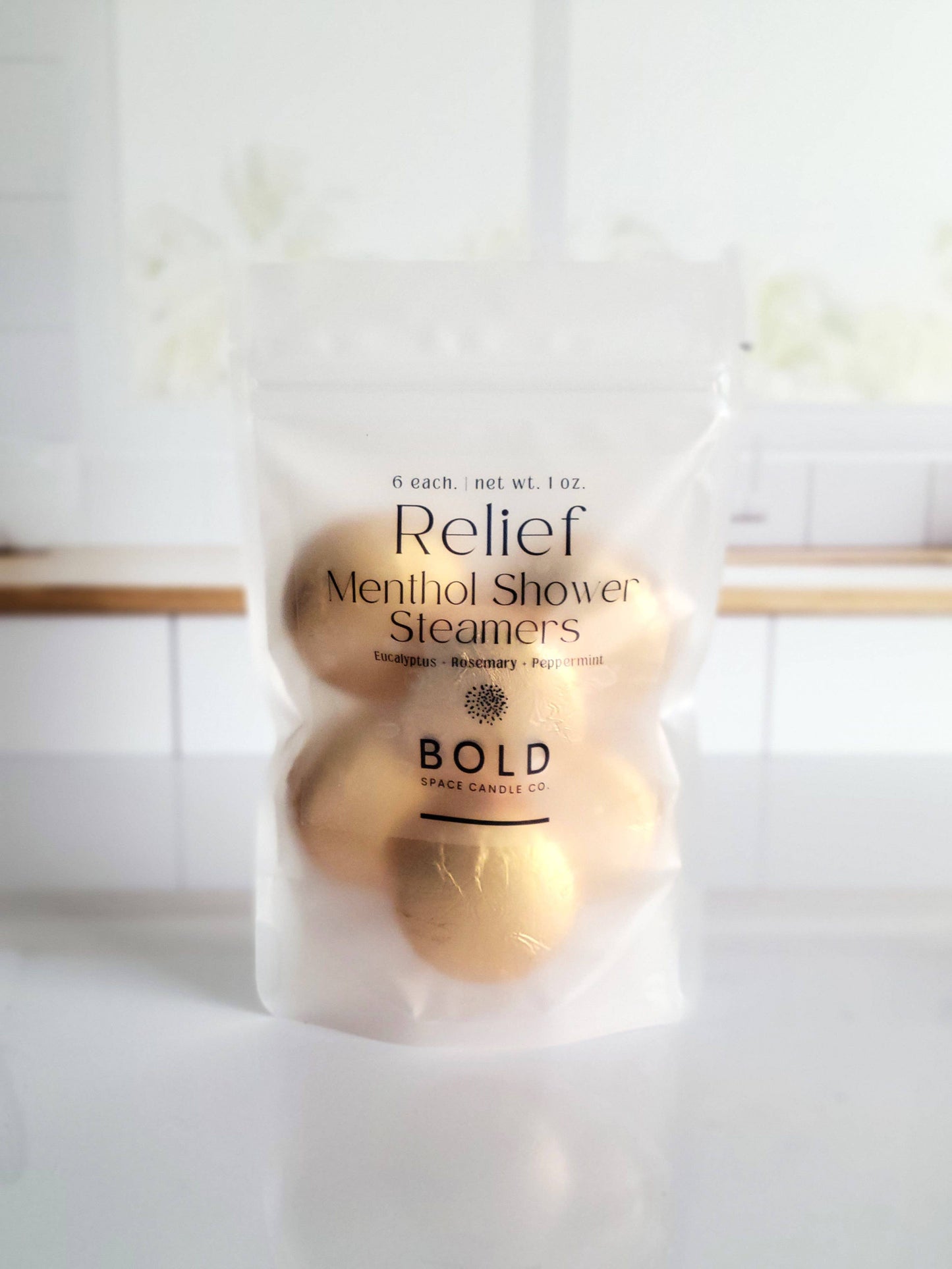 Bold Space Candle Co. USA - Relief - Eucalyptus & Rosemary Menthol Shower Steamers