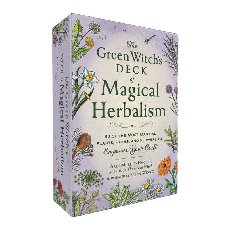 Green Witch's Deck of Magical Herbalism by Arin Murphy-Hiscock: Flashcards; 50 pages / English