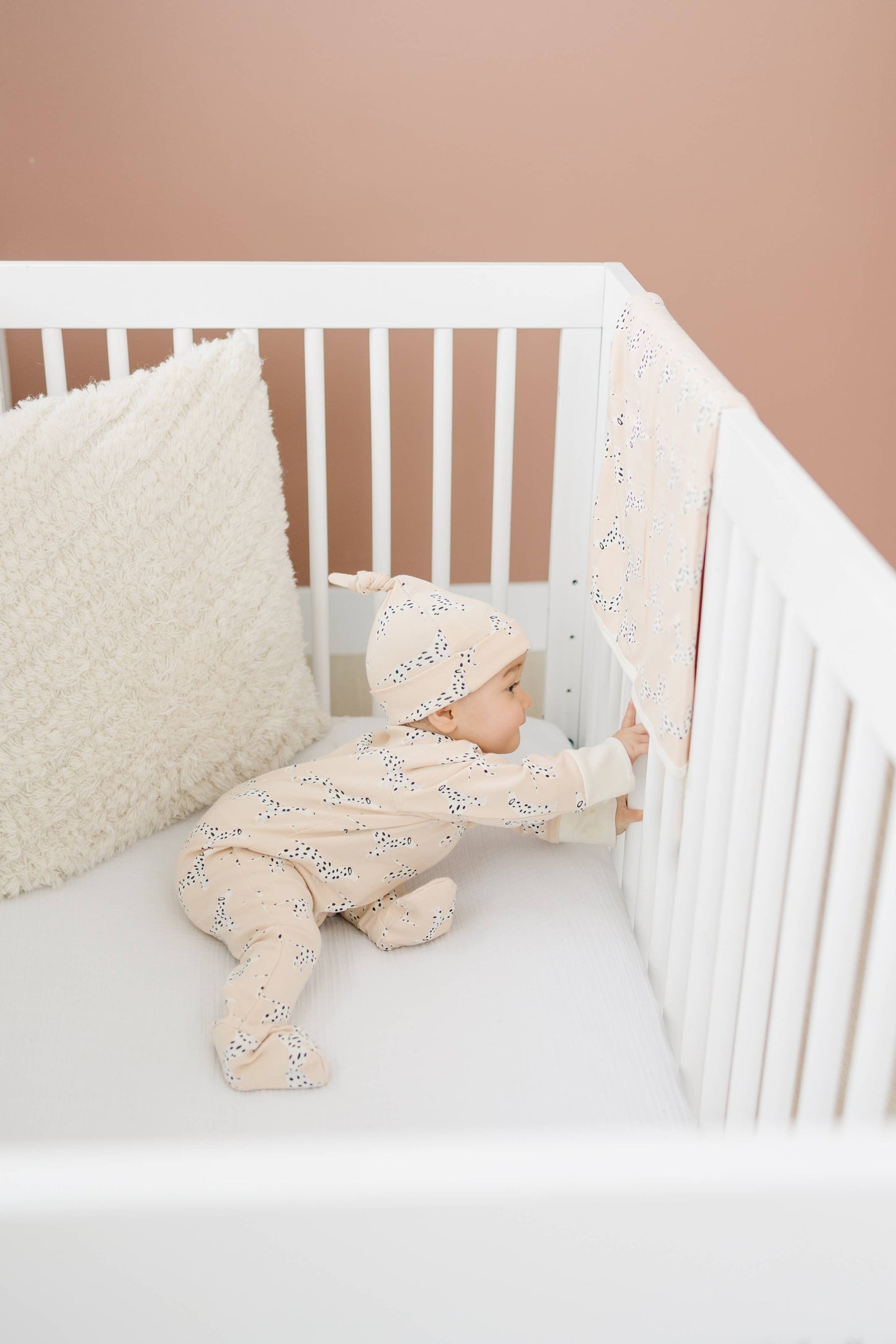 Organic Cotton Zippy Footed - Dalmatian: 18-24