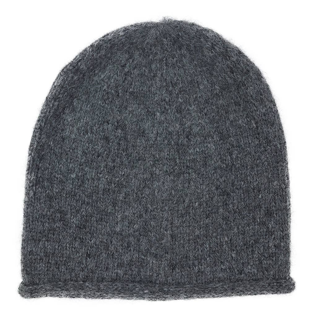 Slate & Salt - Charcoal Essential Knit Alpaca Beanie Hat