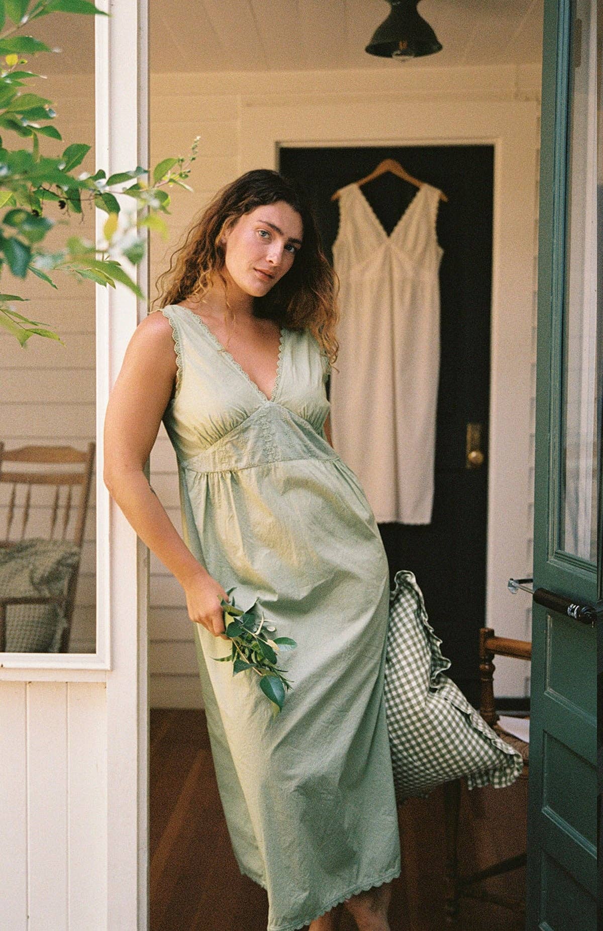 LA Relaxed - Organic Makinna Poplin Dress: Mint