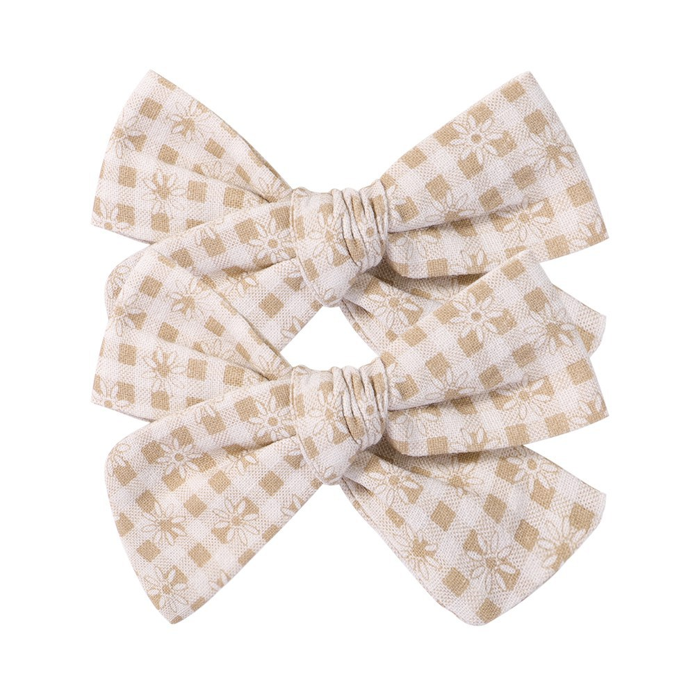 Annie & Charles® - Made in Austria - hair clip with stitch: Grey Flower
