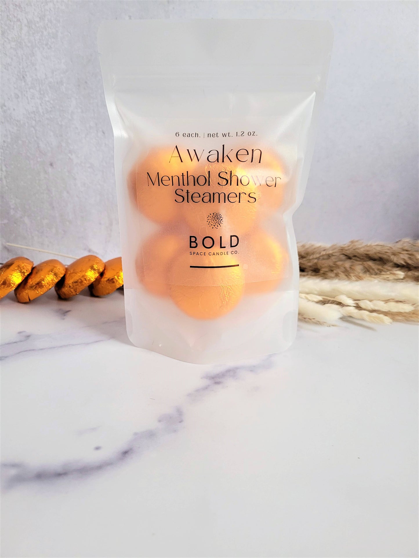 Bold Space Candle Co. USA - Awaken Citrus Shower Steamers w/ Menthol Crystals