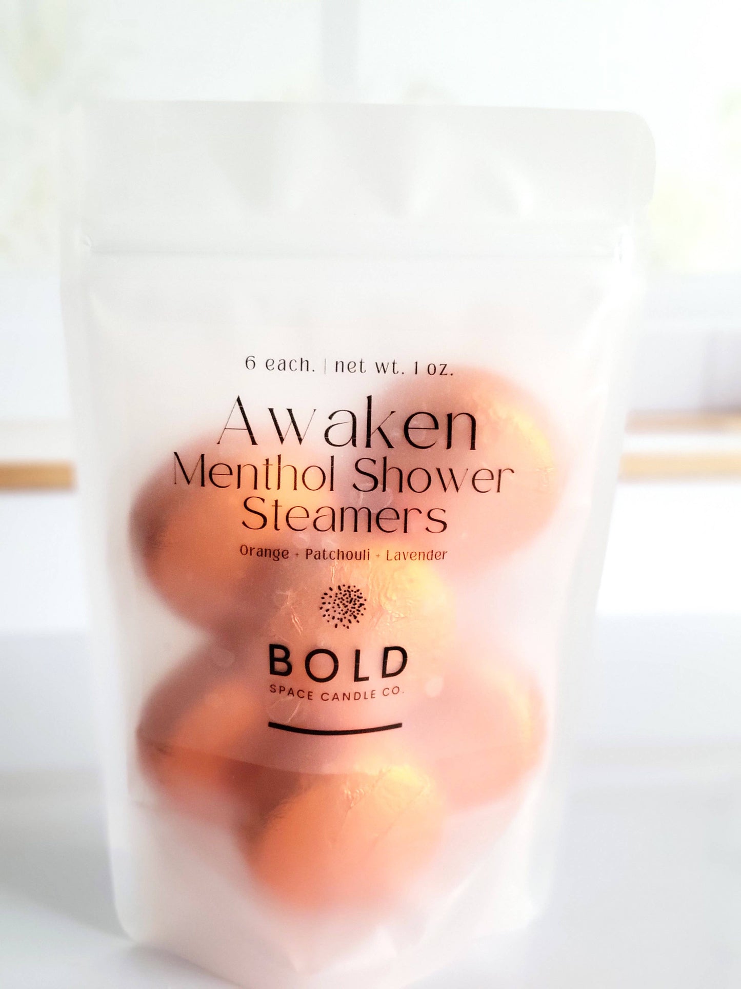 Bold Space Candle Co. USA - Awaken Citrus Shower Steamers w/ Menthol Crystals