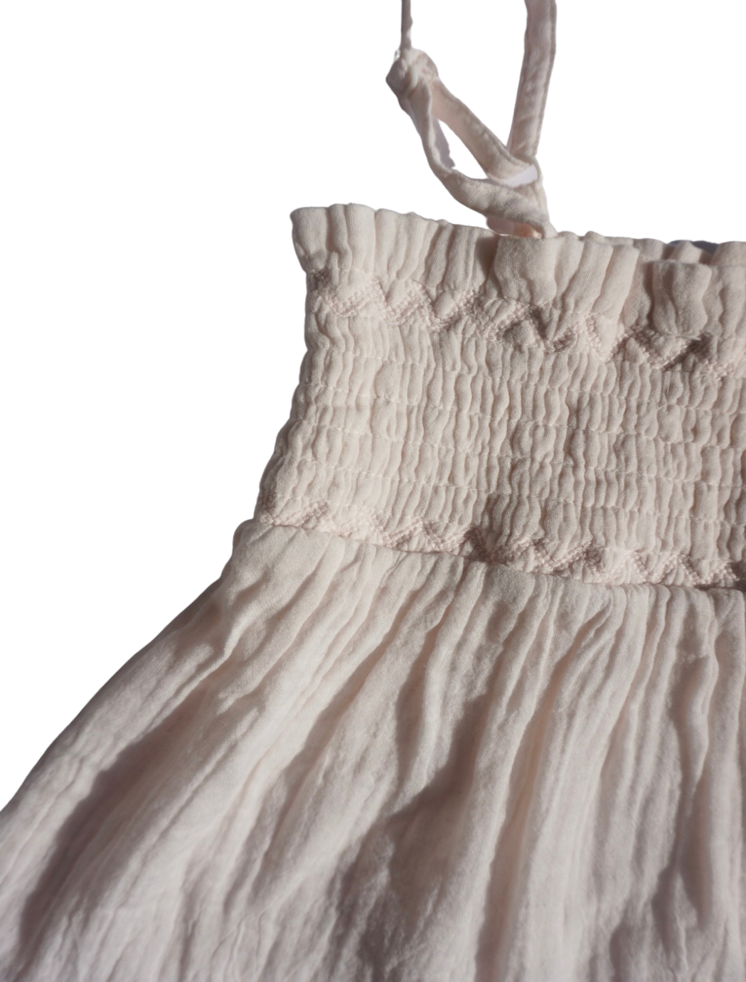 Nora | Organic Muslin Cotton Flowy Dress | Chantilly Lace: 5Y