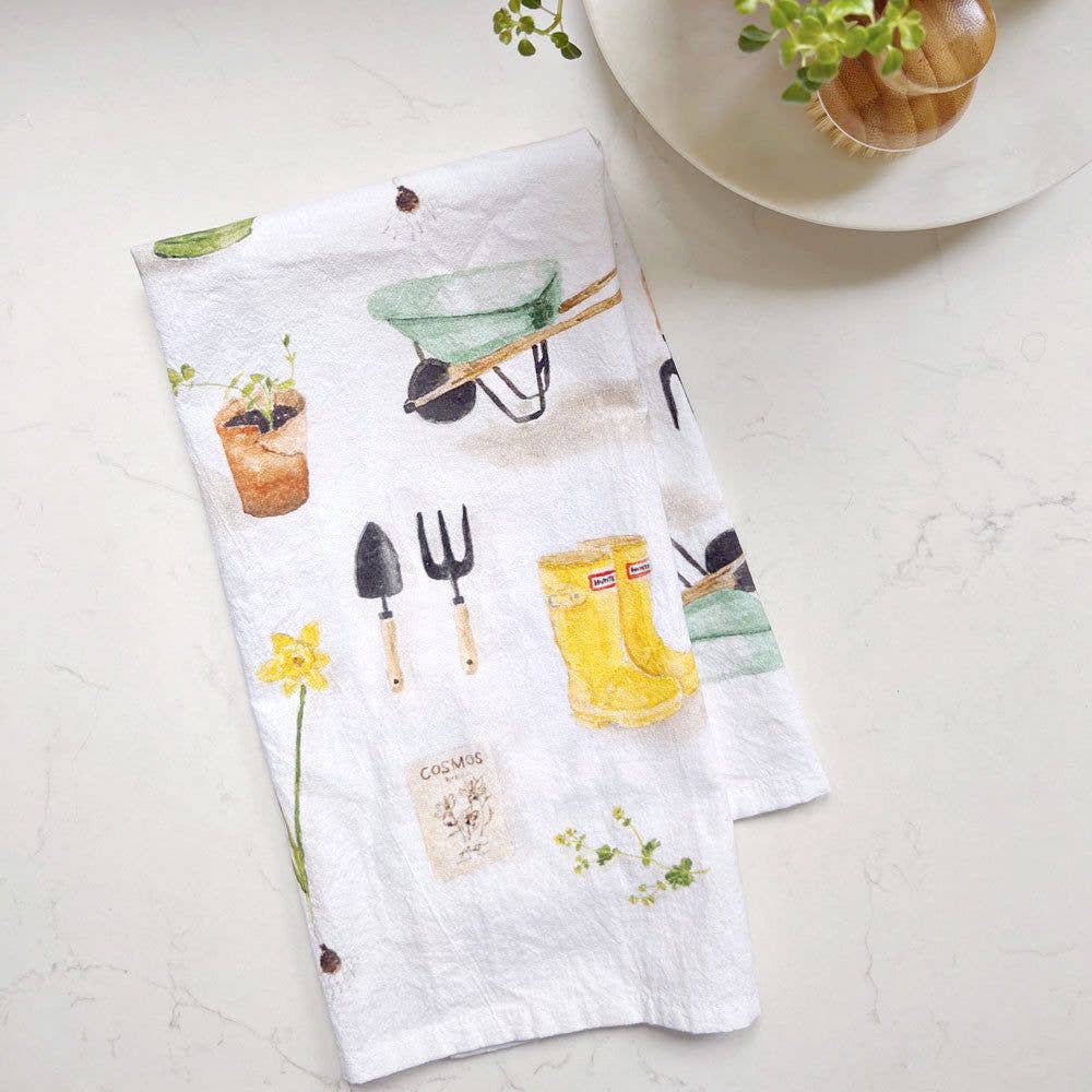 Emily Lex - Gardening tea towel