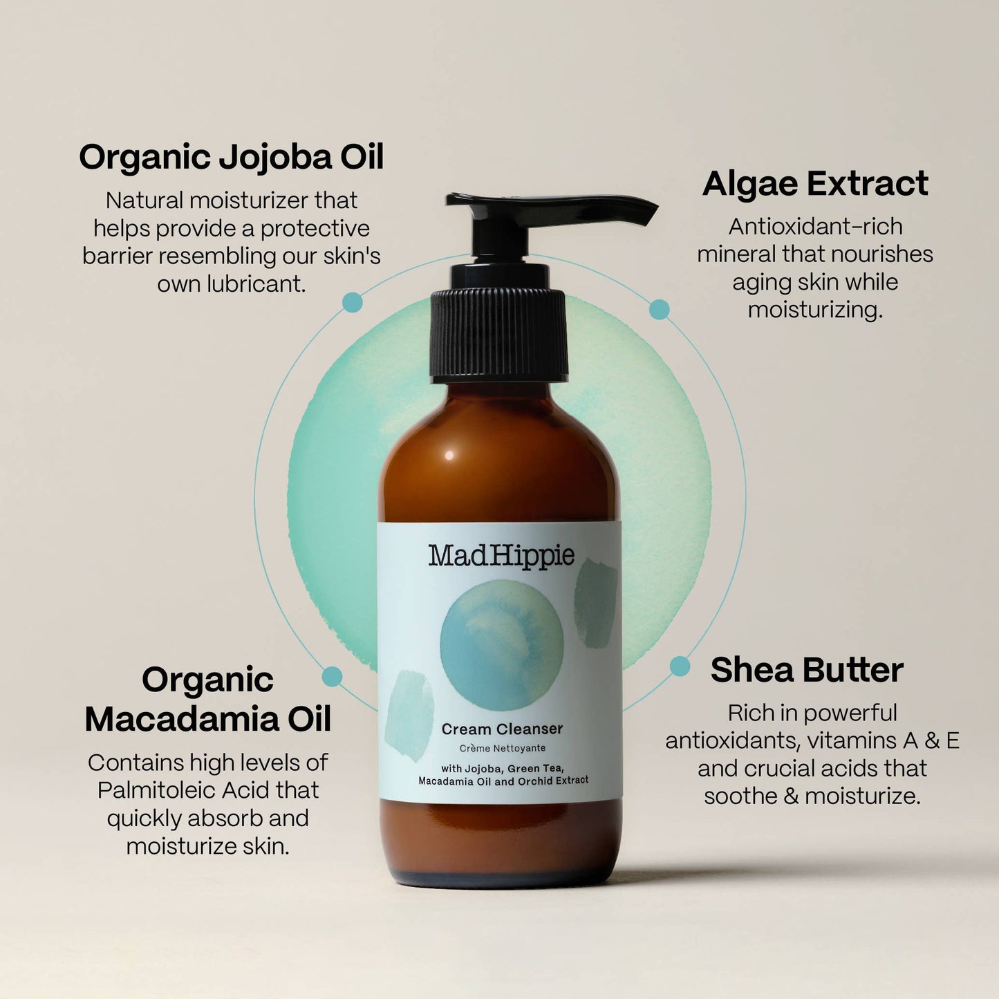 Mad Hippie - USA Made - Cream Cleanser