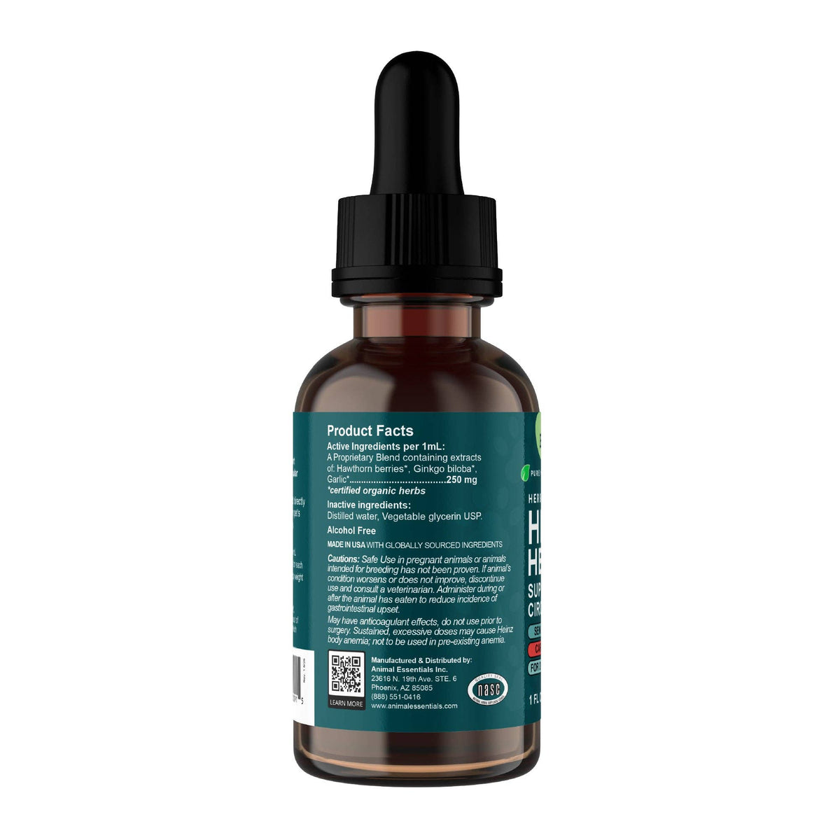 Heart Health Herbal Tonic Blend | Supports Cardiovascular Function: 1oz