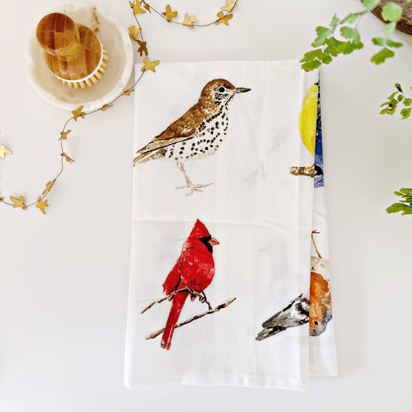 Emily Lex - Birds tea towel