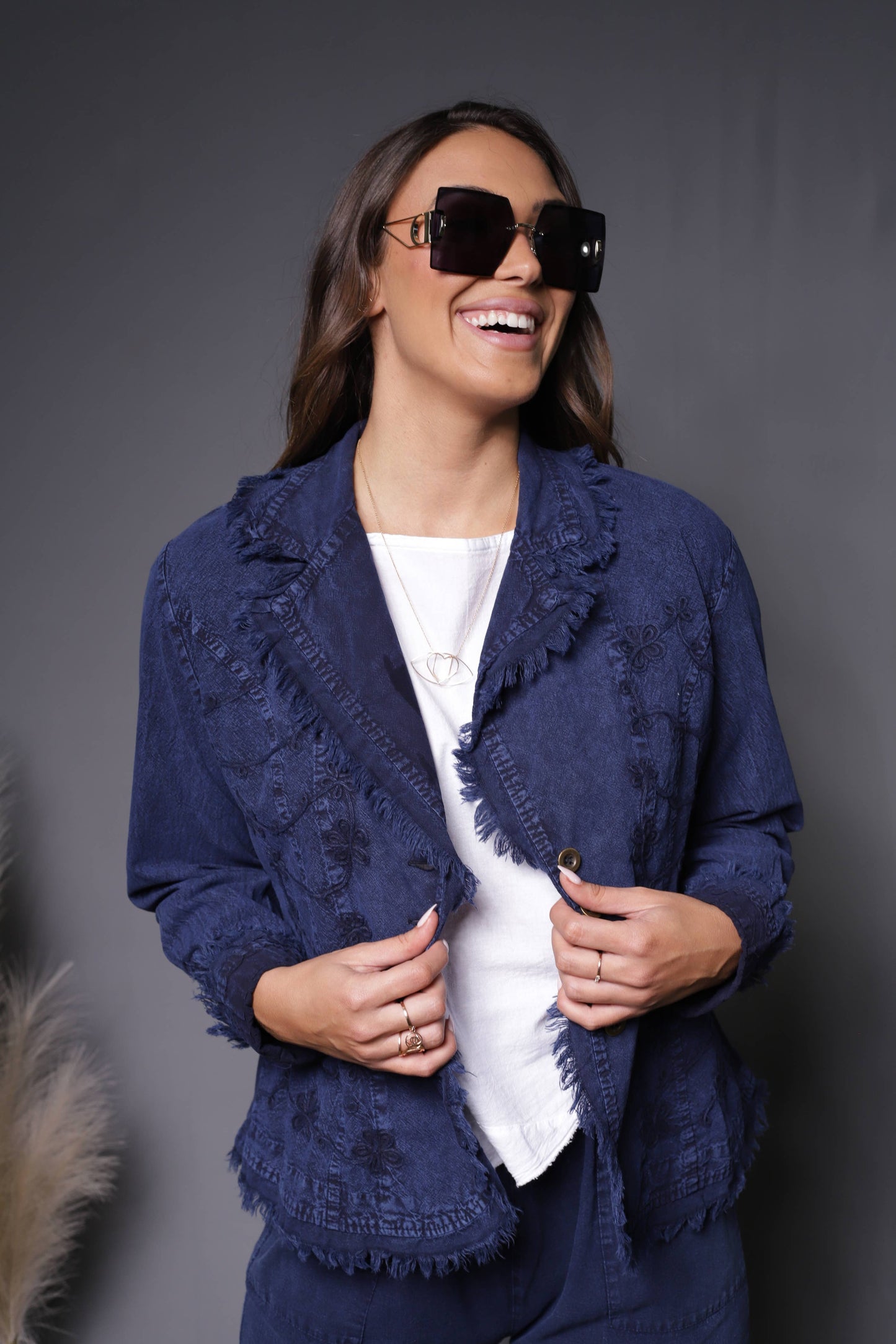 614 Hawaii Jacket: Denim / XL