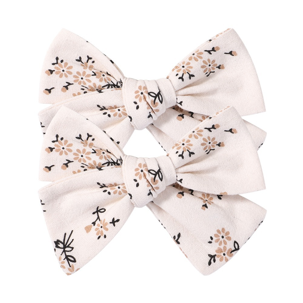 Annie & Charles® - Made in Austria - hair clip with stitch: Grey Flower