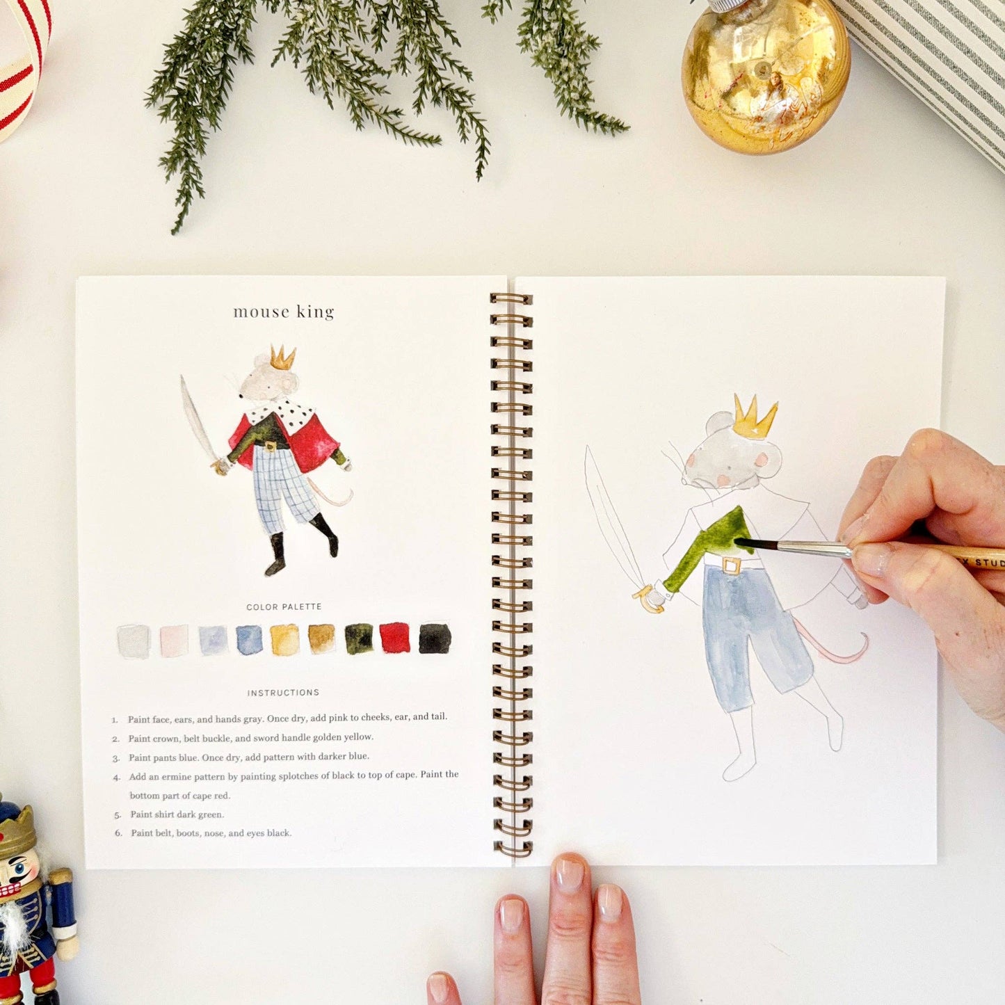 Emily Lex - Nutcracker watercolor workbook
