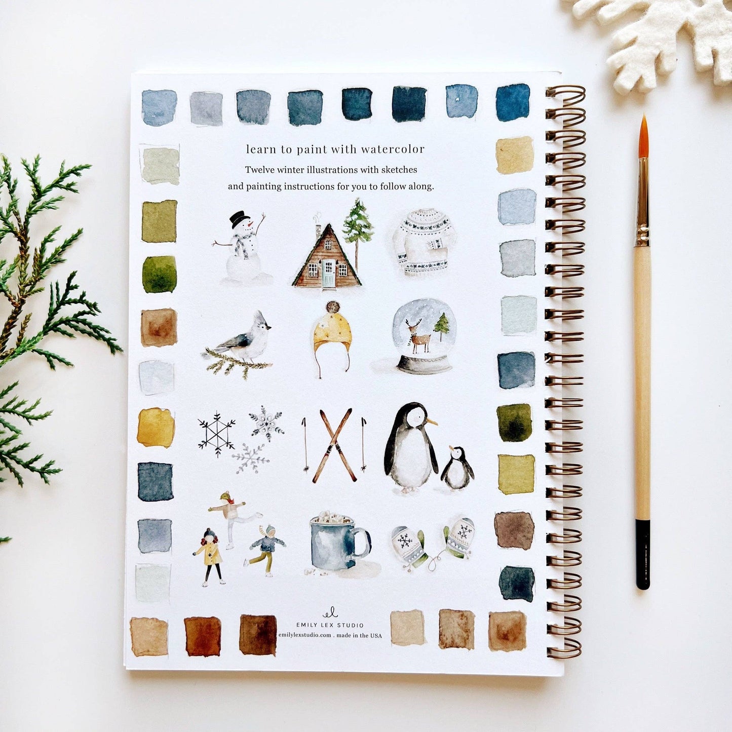 Emily Lex - Watercolor Workbook - Winter
