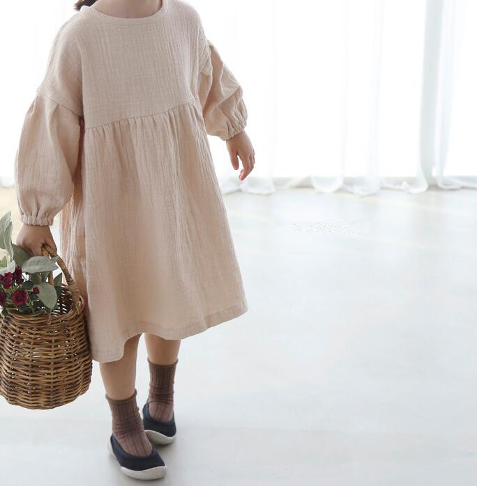 Annie & Charles® - Made in Austria - Organic cotton muslin dress NOAH: Cream