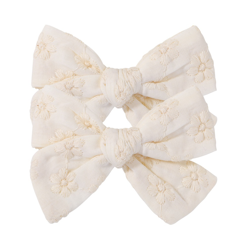 Annie & Charles® - Made in Austria - hair clip with stitch: Grey Flower