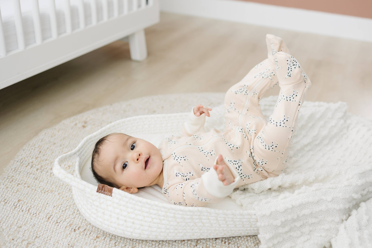 Organic Cotton Zippy Footed - Dalmatian: 18-24