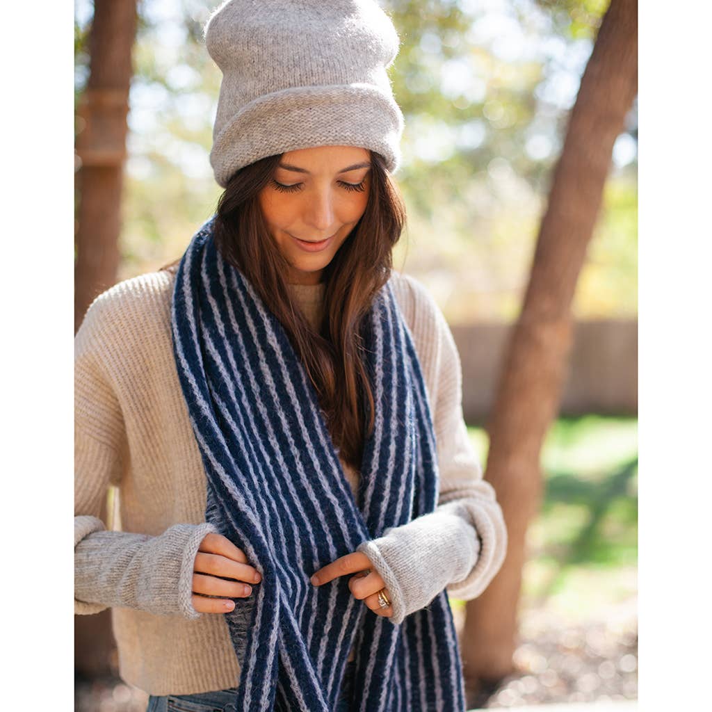 Slate.& Salt - Gray Essential Knit Alpaca Beanie Hat