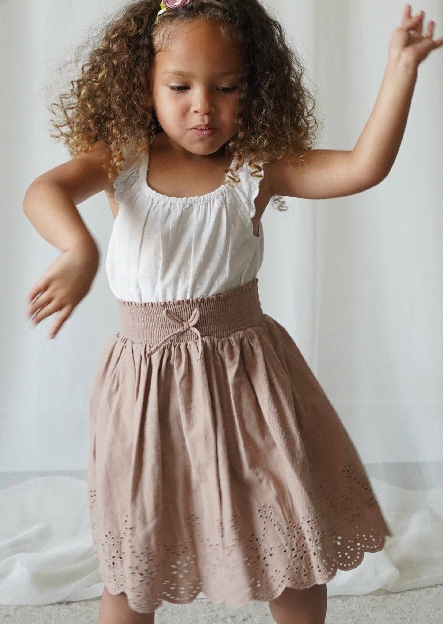 Le Petit Lapin - Noemiè | Anglaise Corduroy Skirt | Monkfruit