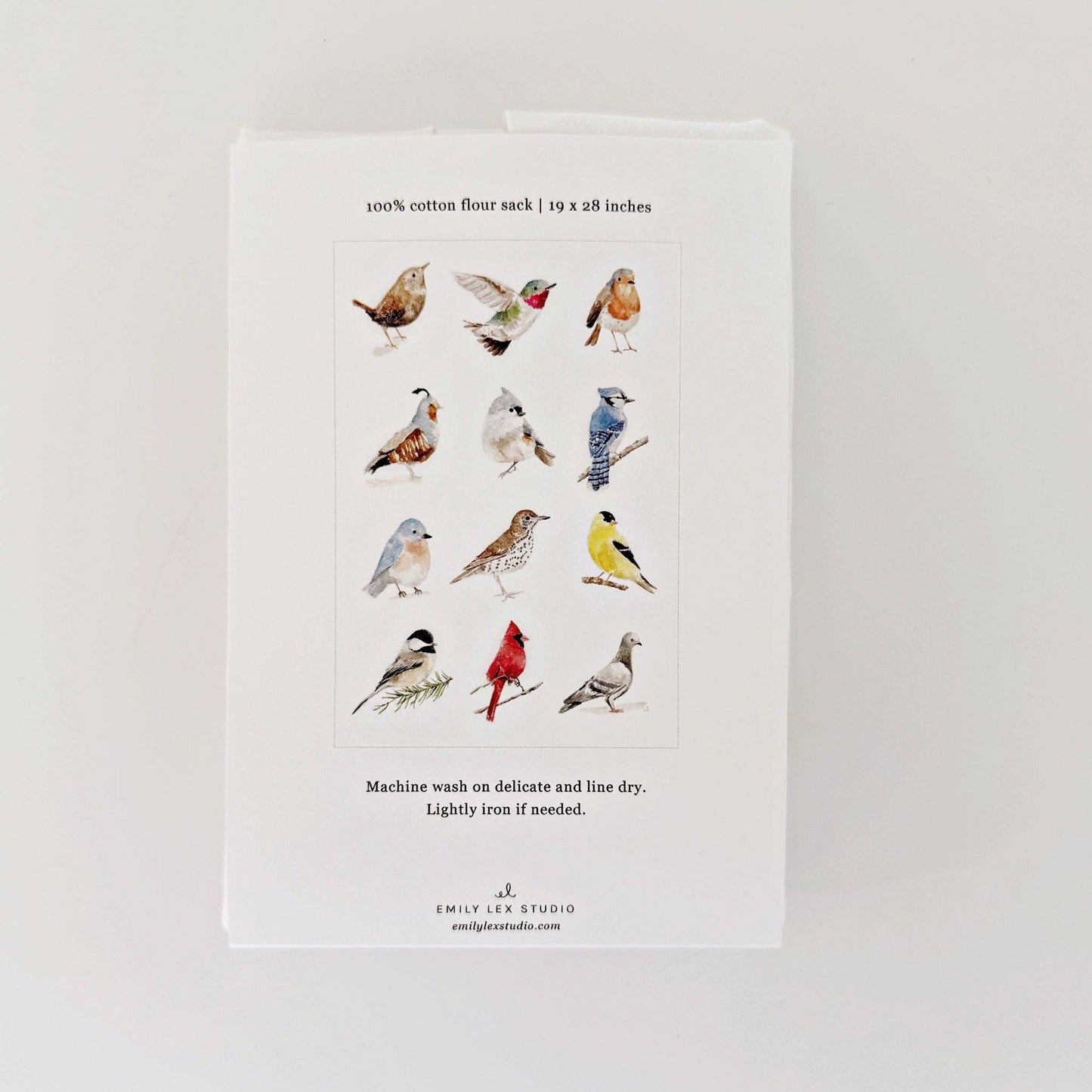 Emily Lex - Birds tea towel