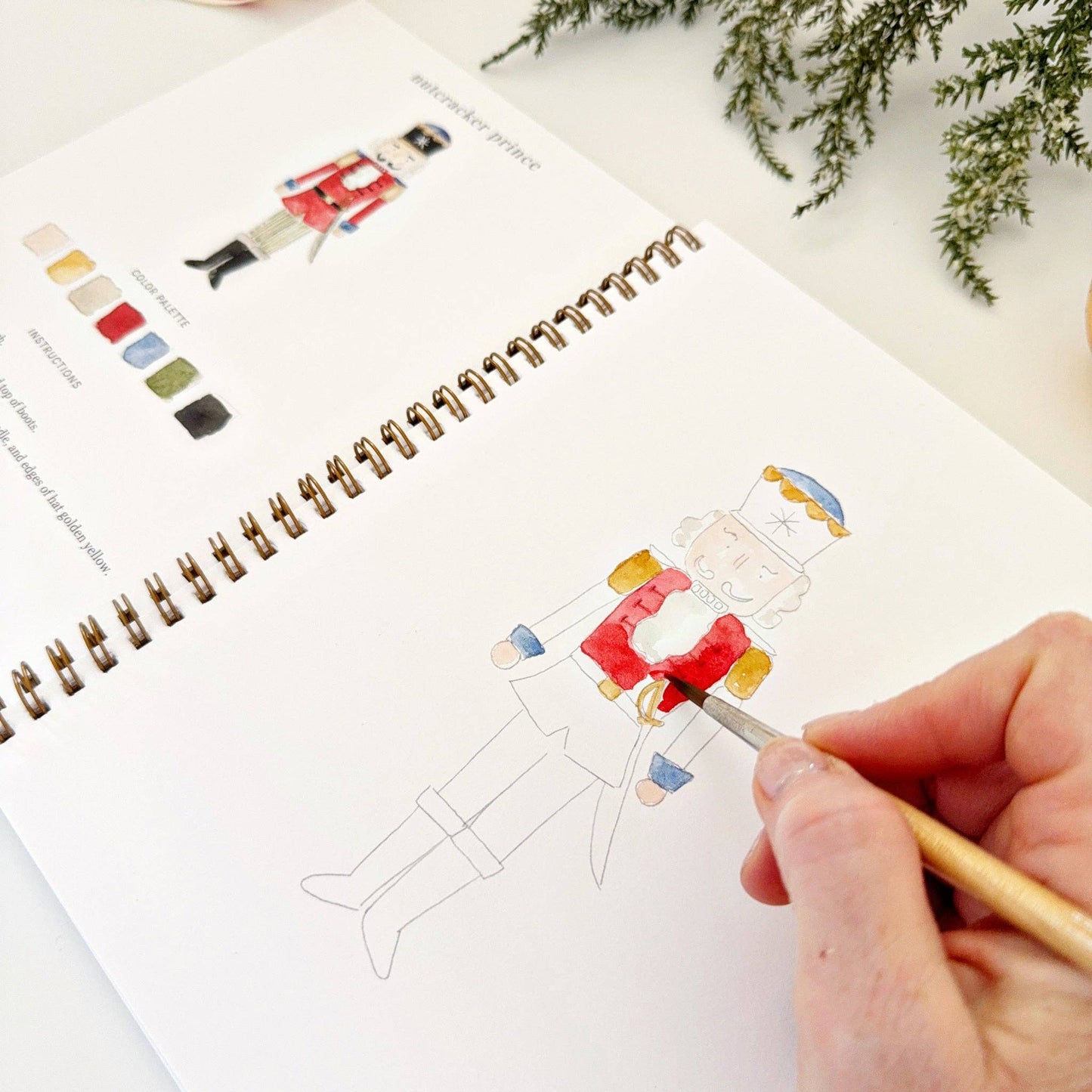 Emily Lex - Nutcracker watercolor workbook