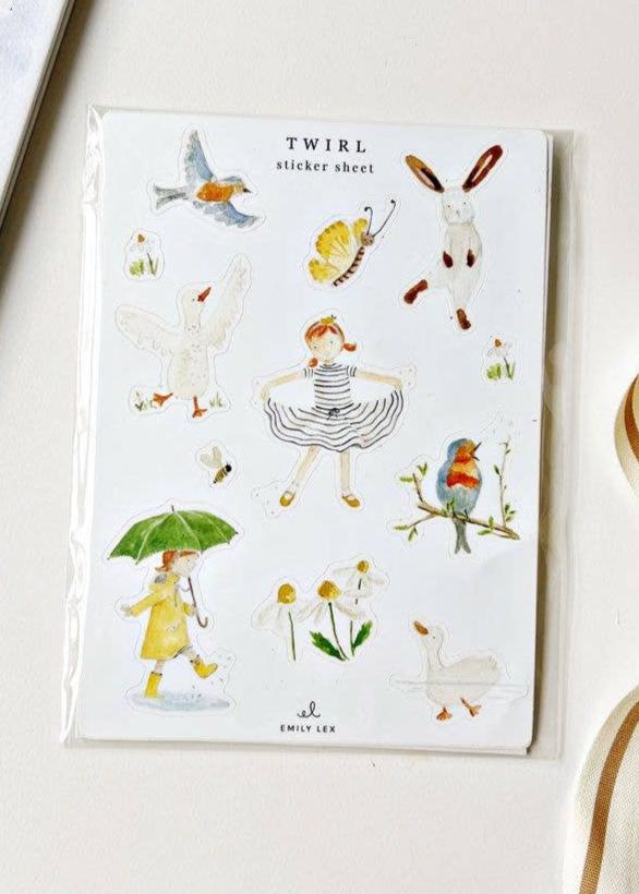 Emily Lex - Twirl Sticker Sheets