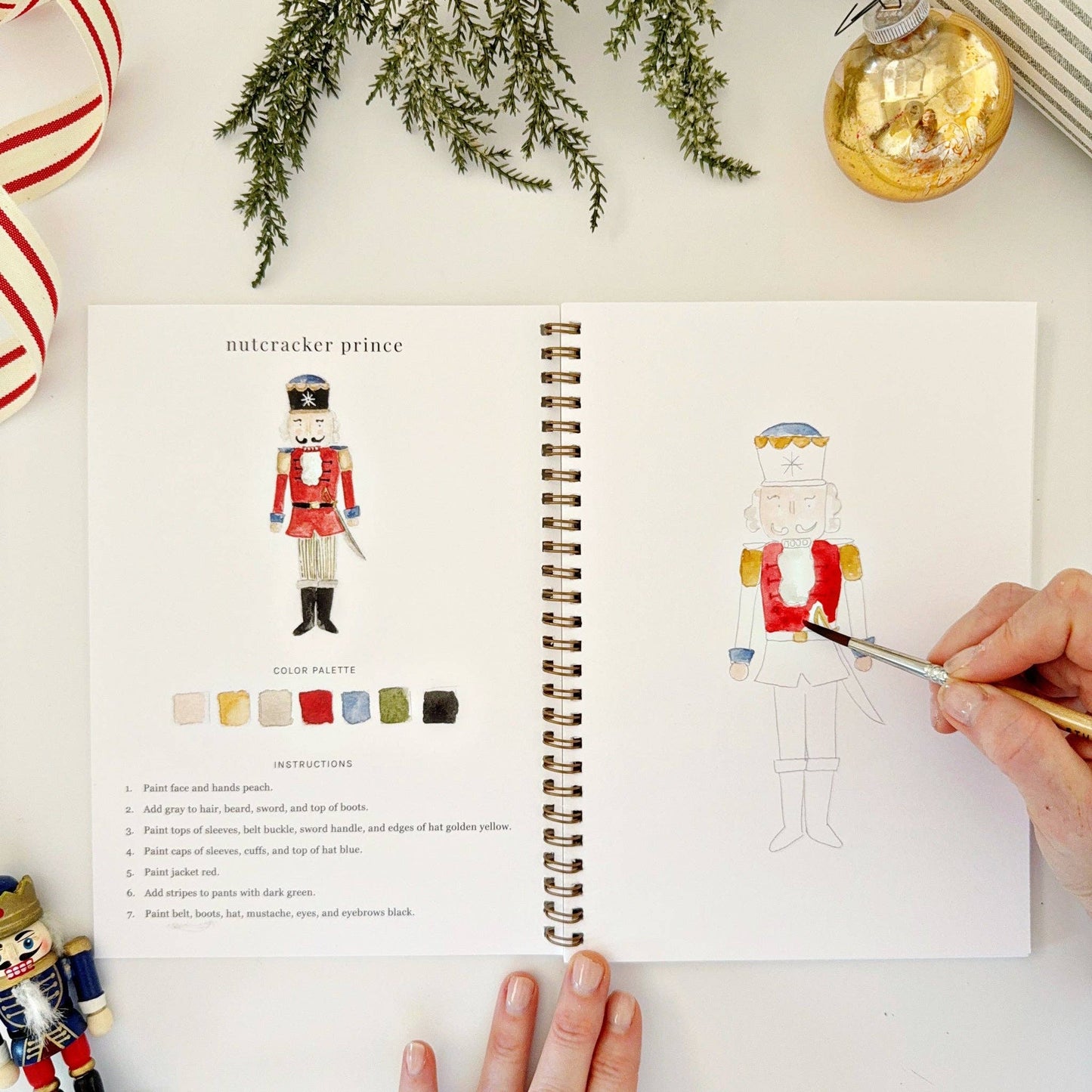 Emily Lex - Nutcracker watercolor workbook