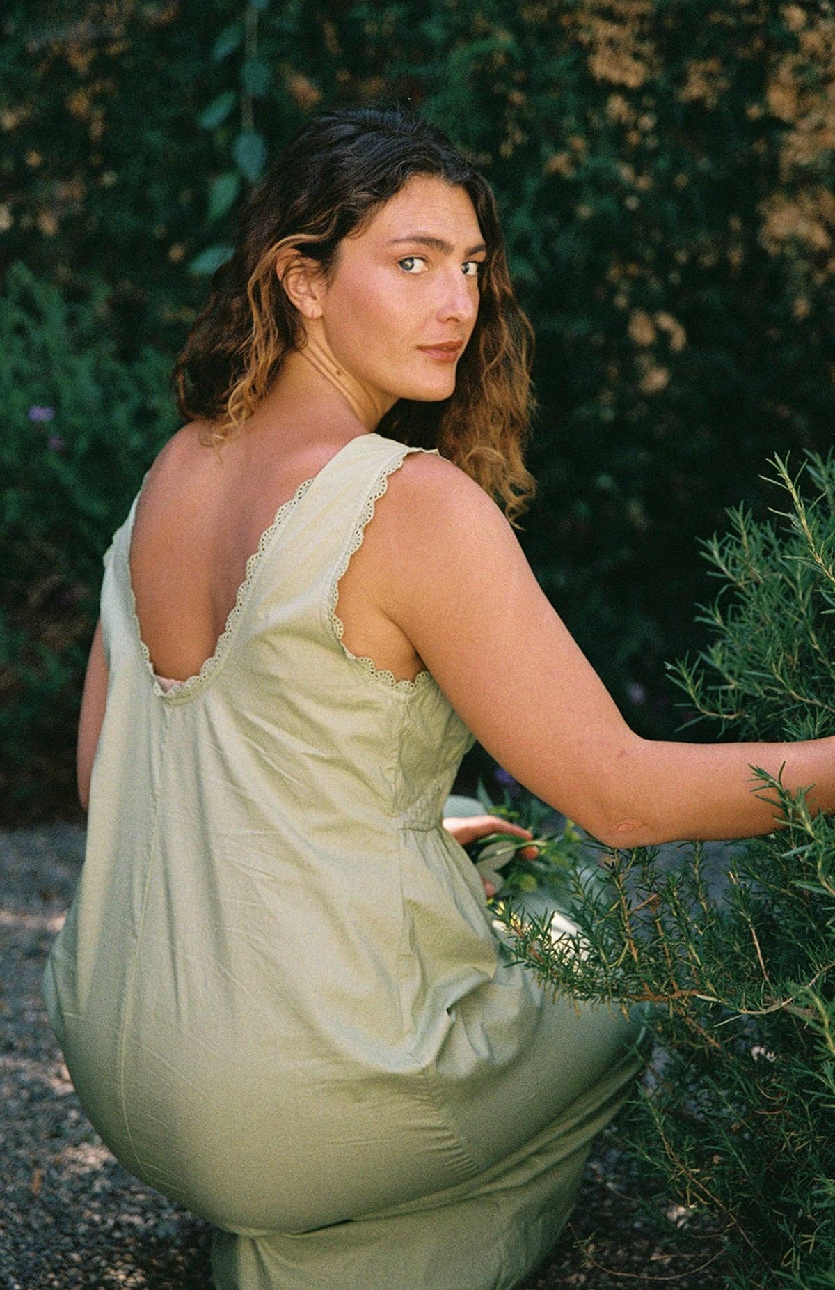 LA Relaxed - Organic Makinna Poplin Dress: Mint