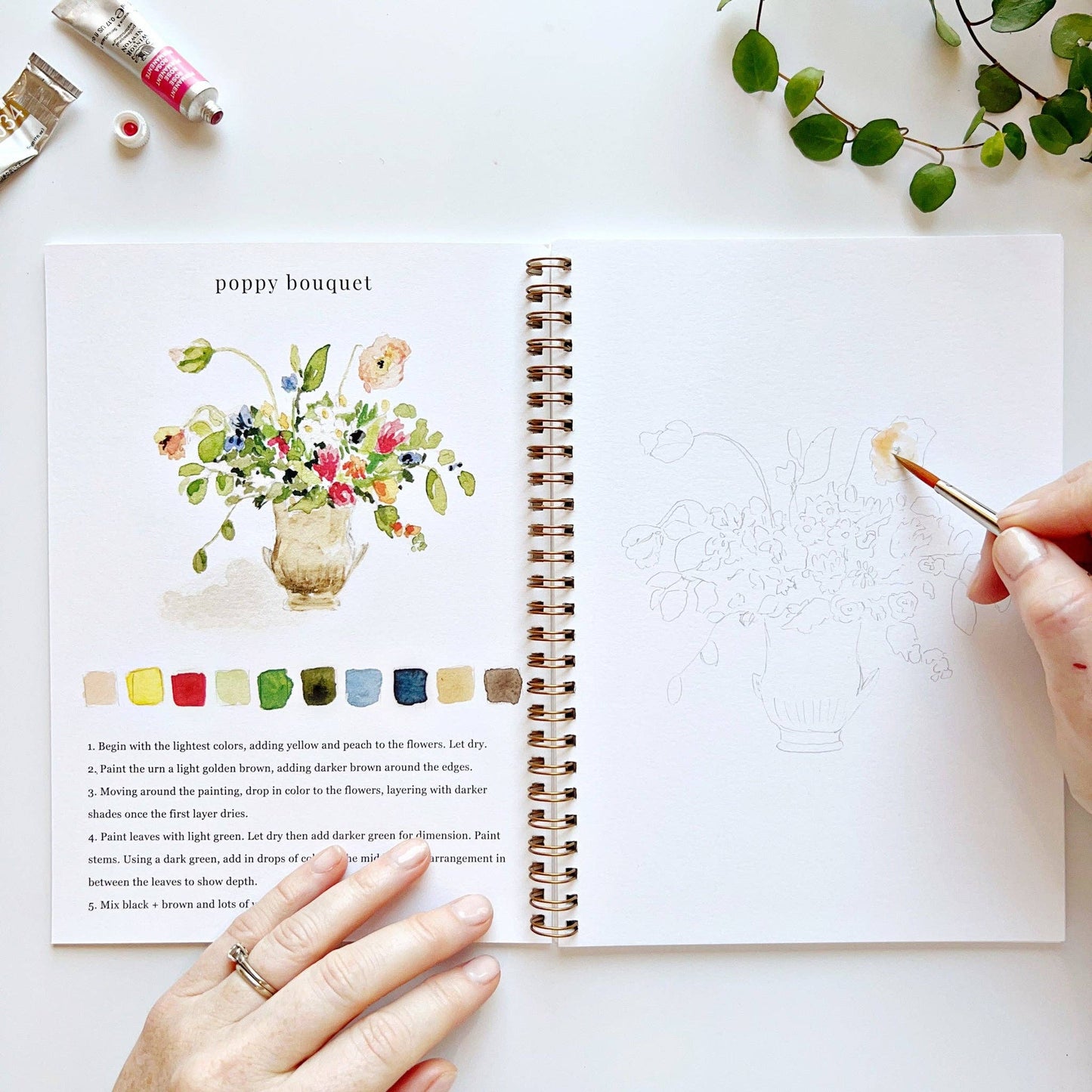 Emily Lex - Watercolor Workbook - Bouquets