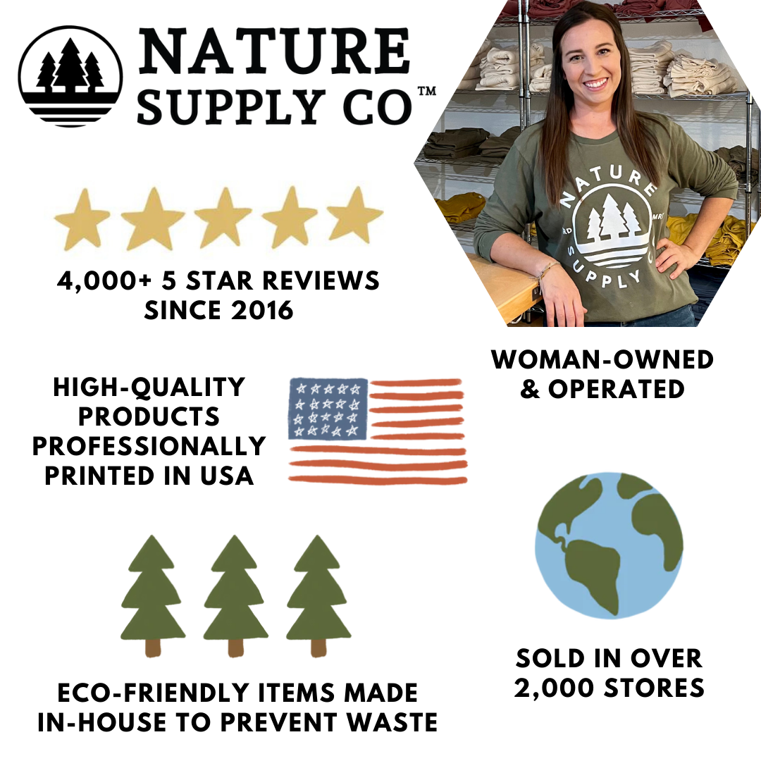 Nature Supply Co. USA Made - Organic Cotton WILD T shirt- Kids Graphic Tee : Cream