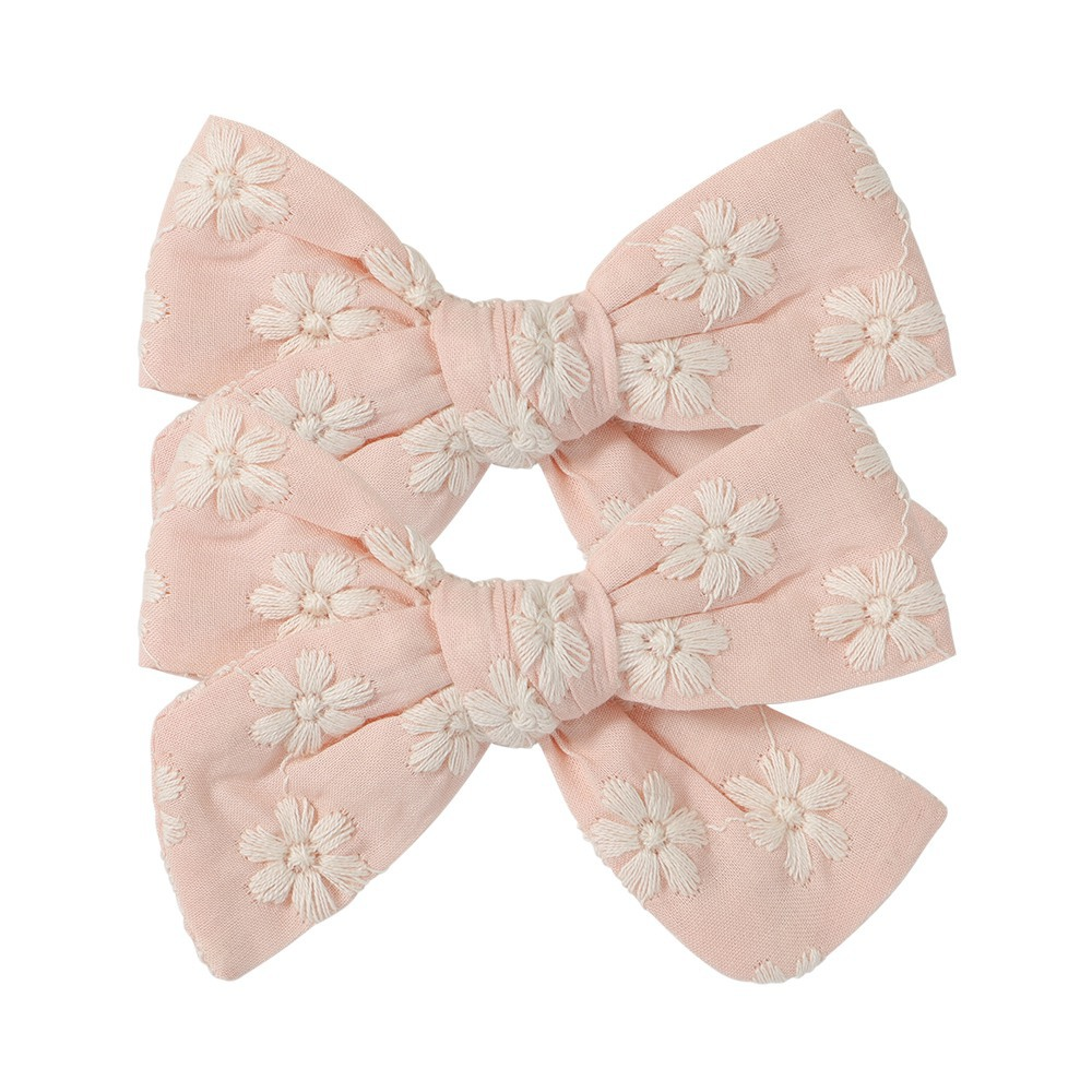 Annie & Charles® - Made in Austria - hair clip with stitch: Grey Flower