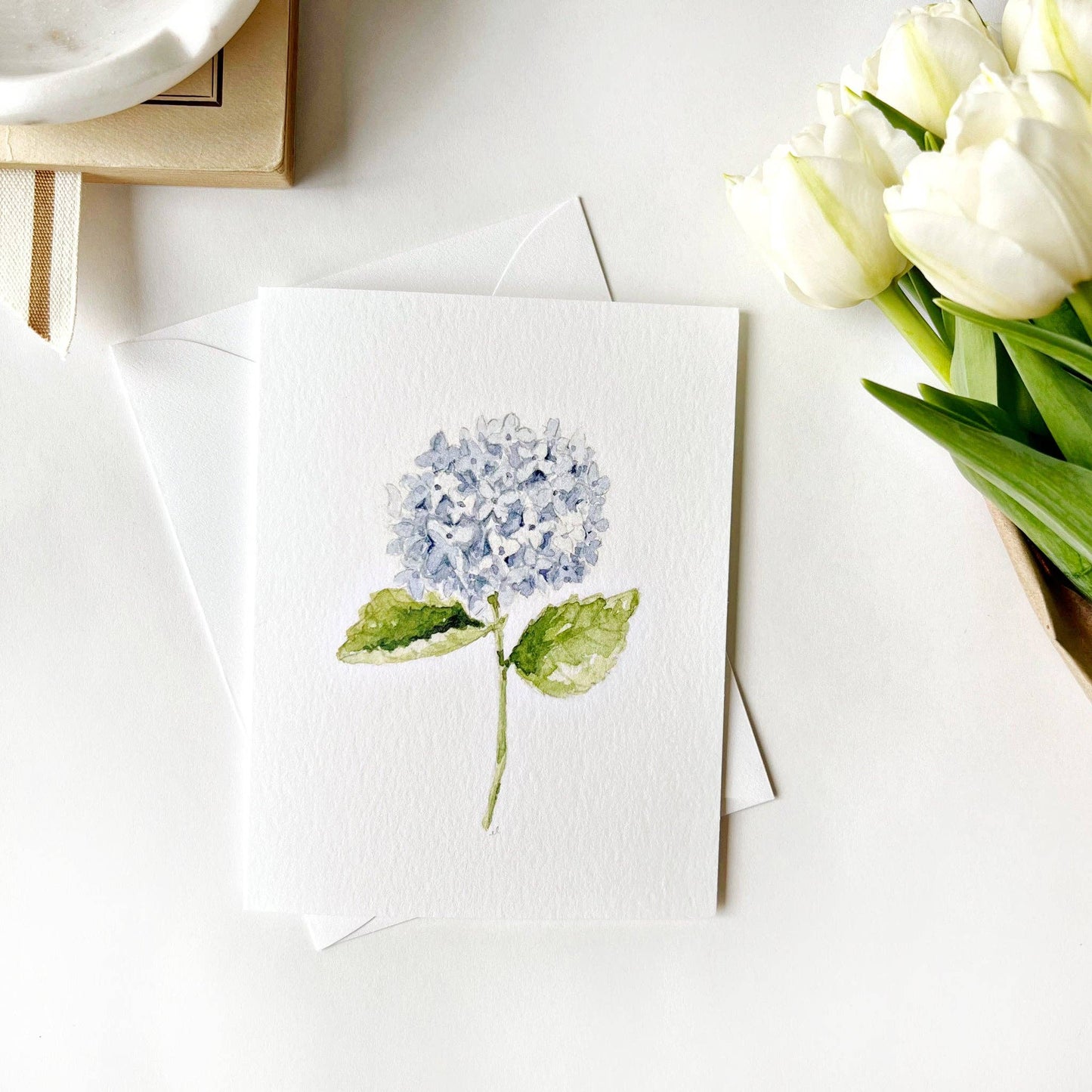Emily Lex - Hydrangea stem notecards