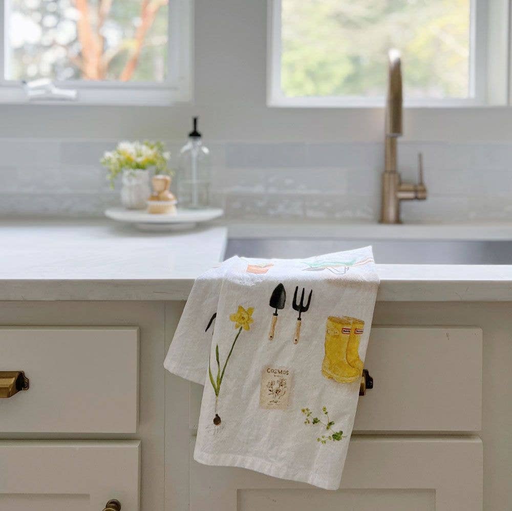 Emily Lex - Gardening tea towel