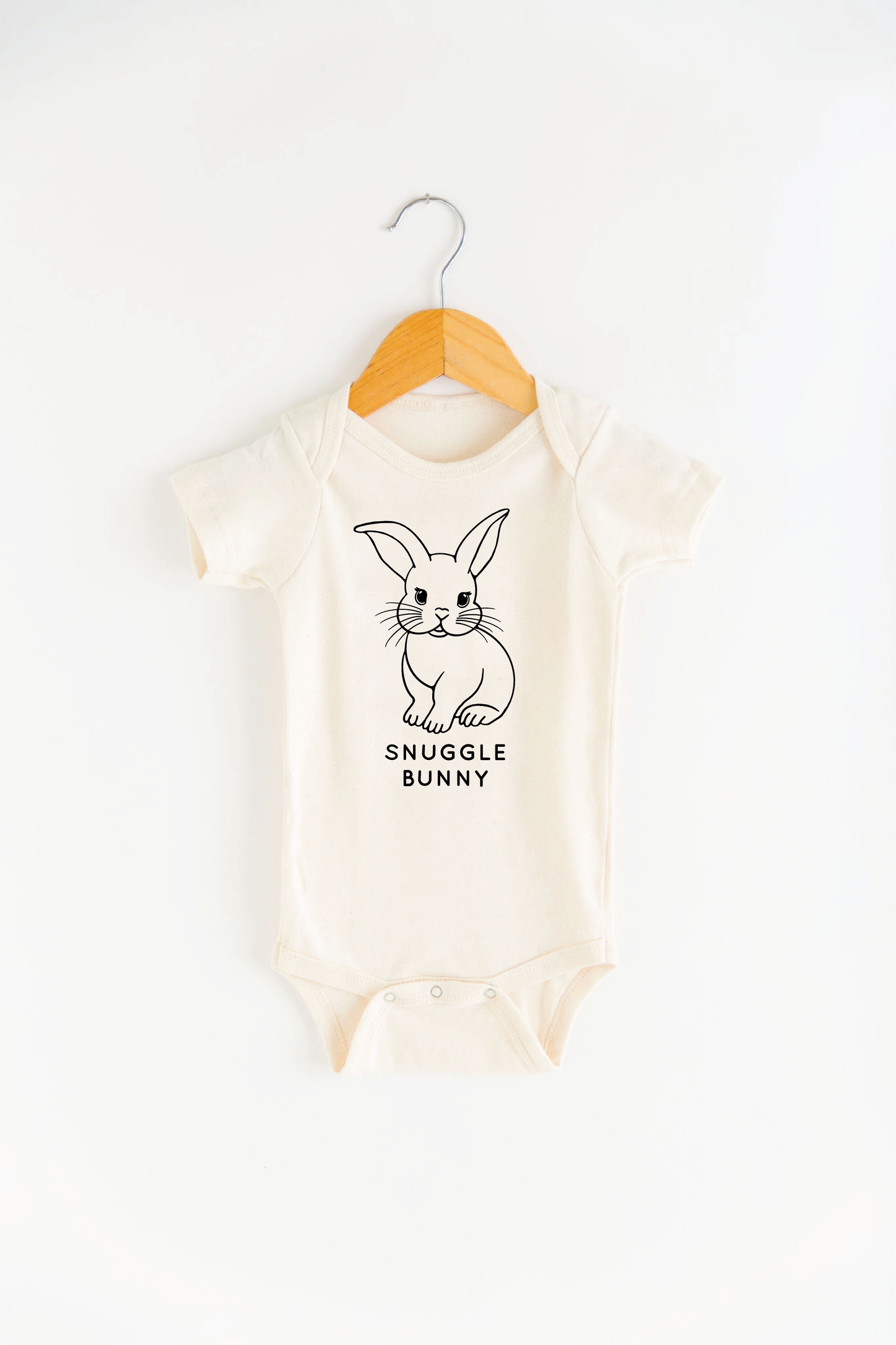 Snuggle Bunny Baby Bodysuit | Onesie | Baby Clothing | Summer Gift: 6-12M ONESIE / CREAM