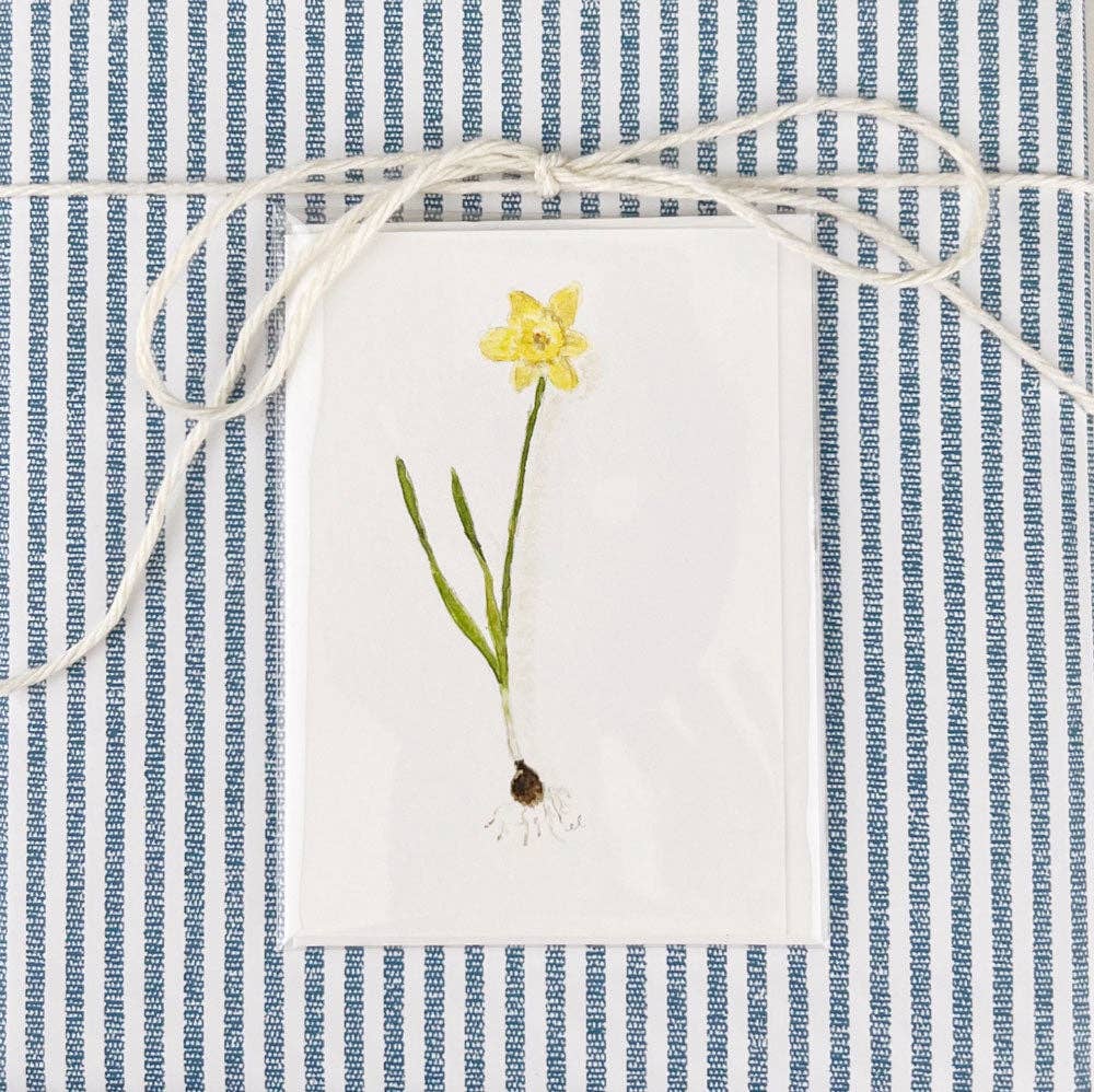Daffodil mini notecard