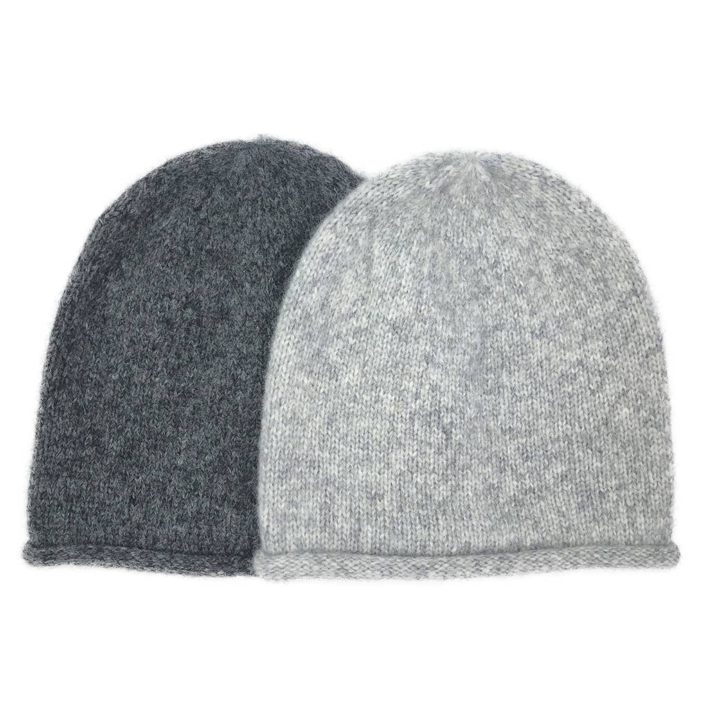 Slate.& Salt - Gray Essential Knit Alpaca Beanie Hat