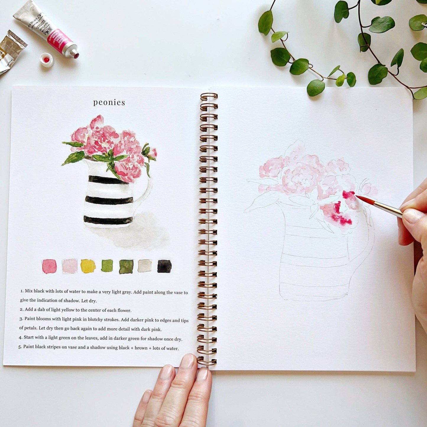 Emily Lex - Watercolor Workbook - Bouquets