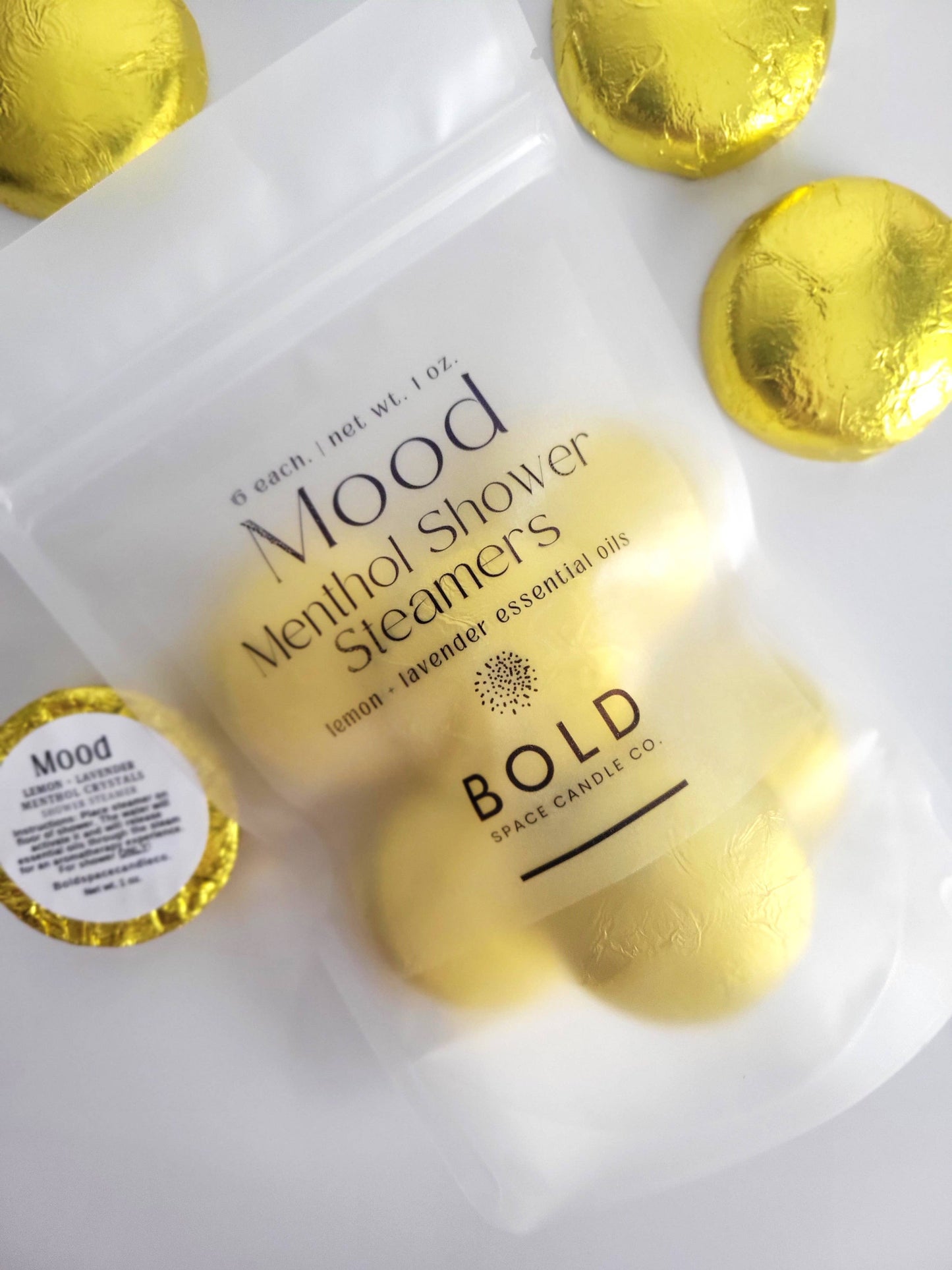Bold Space - Mood - Lemon + Lavender Menthol Shower Steamers