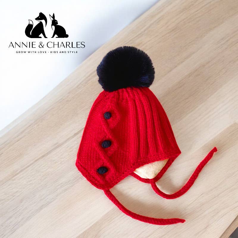 Annie & Charles® set children's hat with scarf: Brown