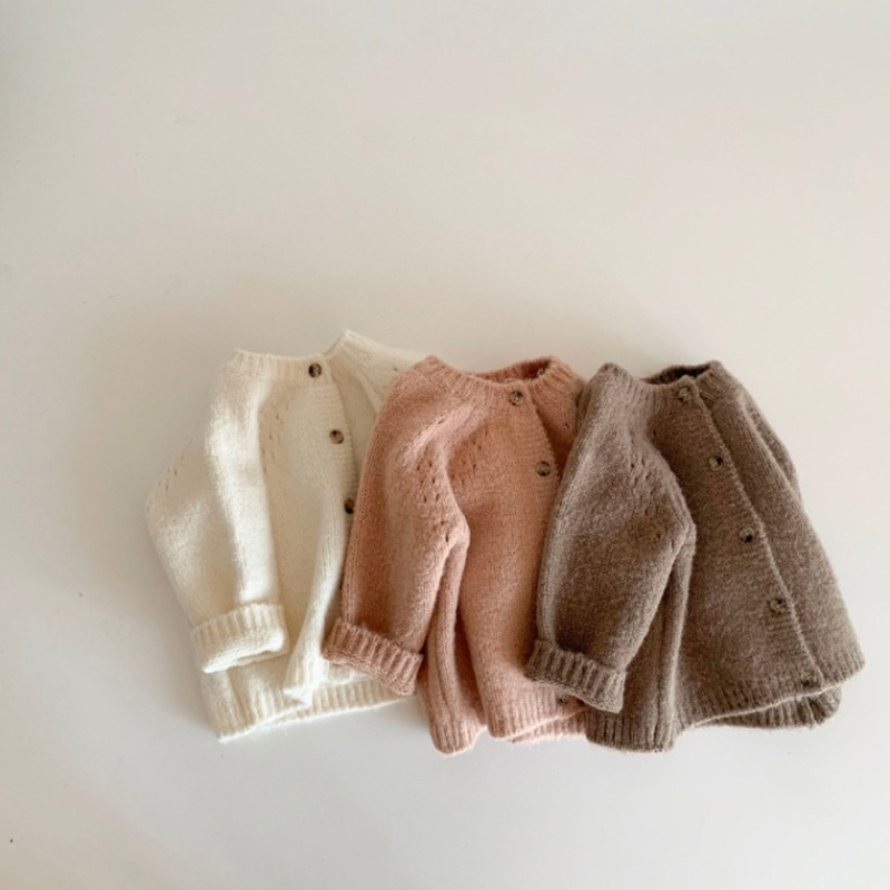 Annie & Charles® - Made in Austria - Knitted wool jacket: Brown