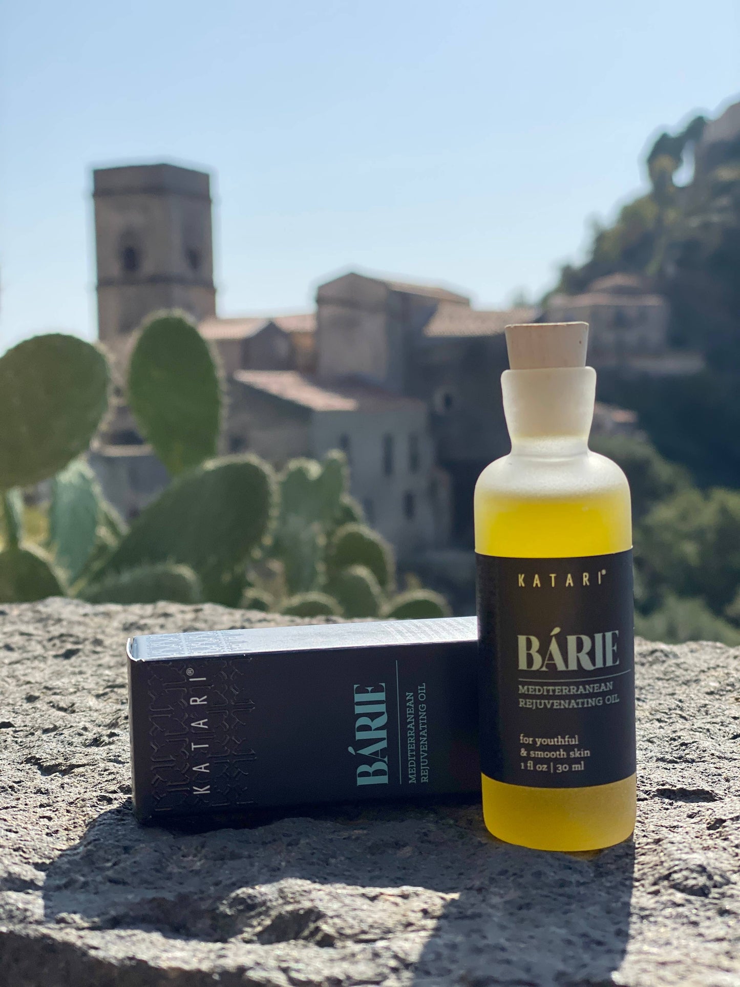 Katari Beauty - Barie Prickly Pear Cactus Seed Oil Facial Serum/Concentrate: 1 oz | 30 ml bottle w/cork