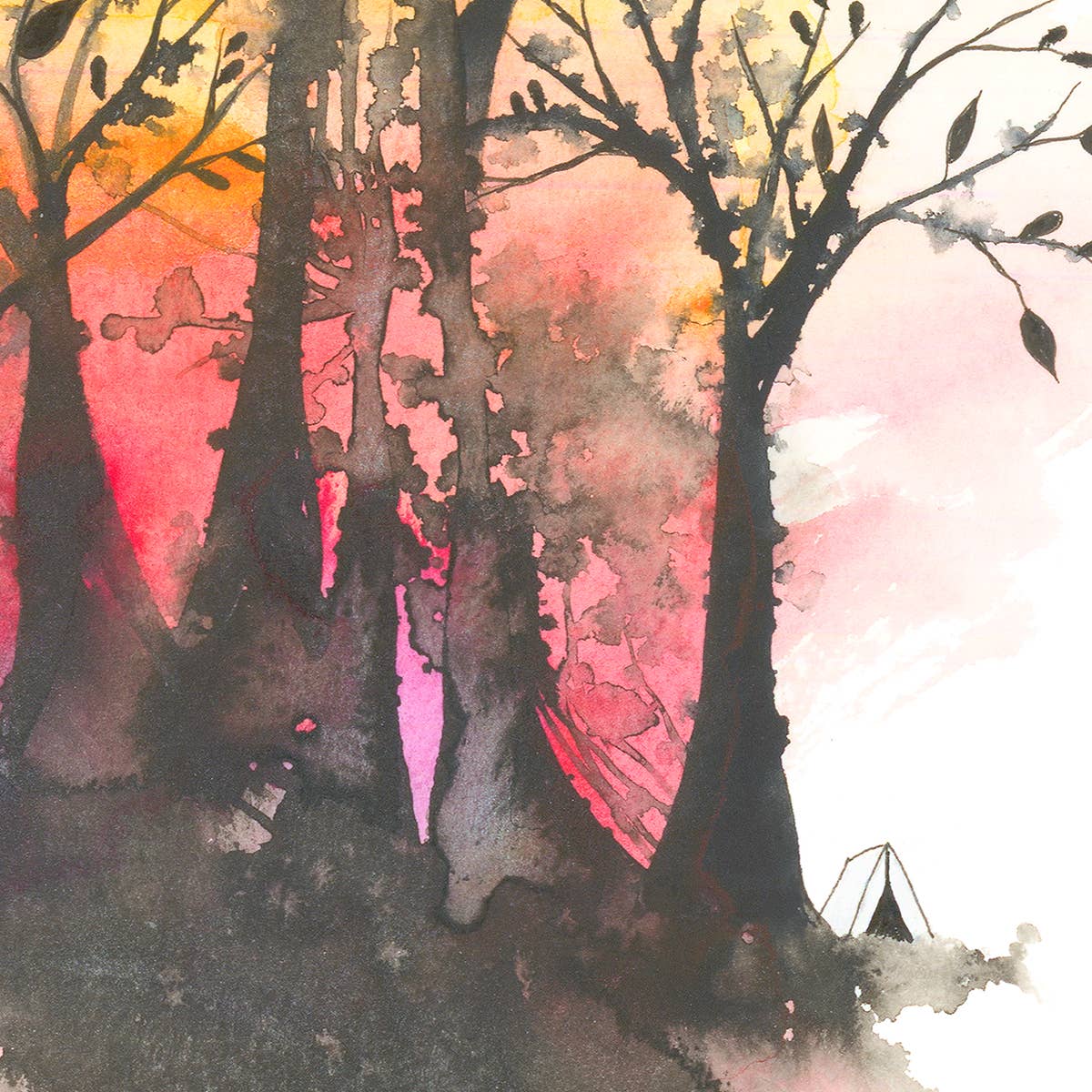 Melissa Moss - Asheville based artist - Golden life - Art Print