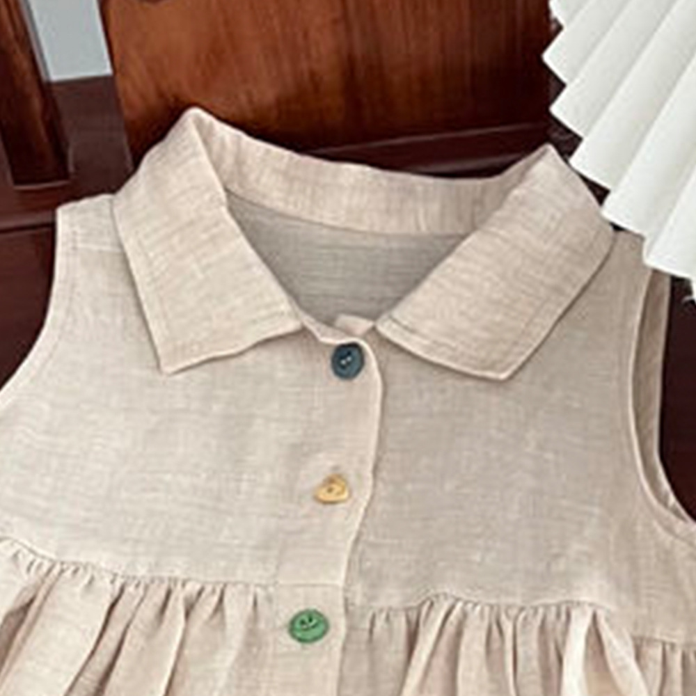 Annie & Charles® organic linen dress ROSALIE: 7-8Y