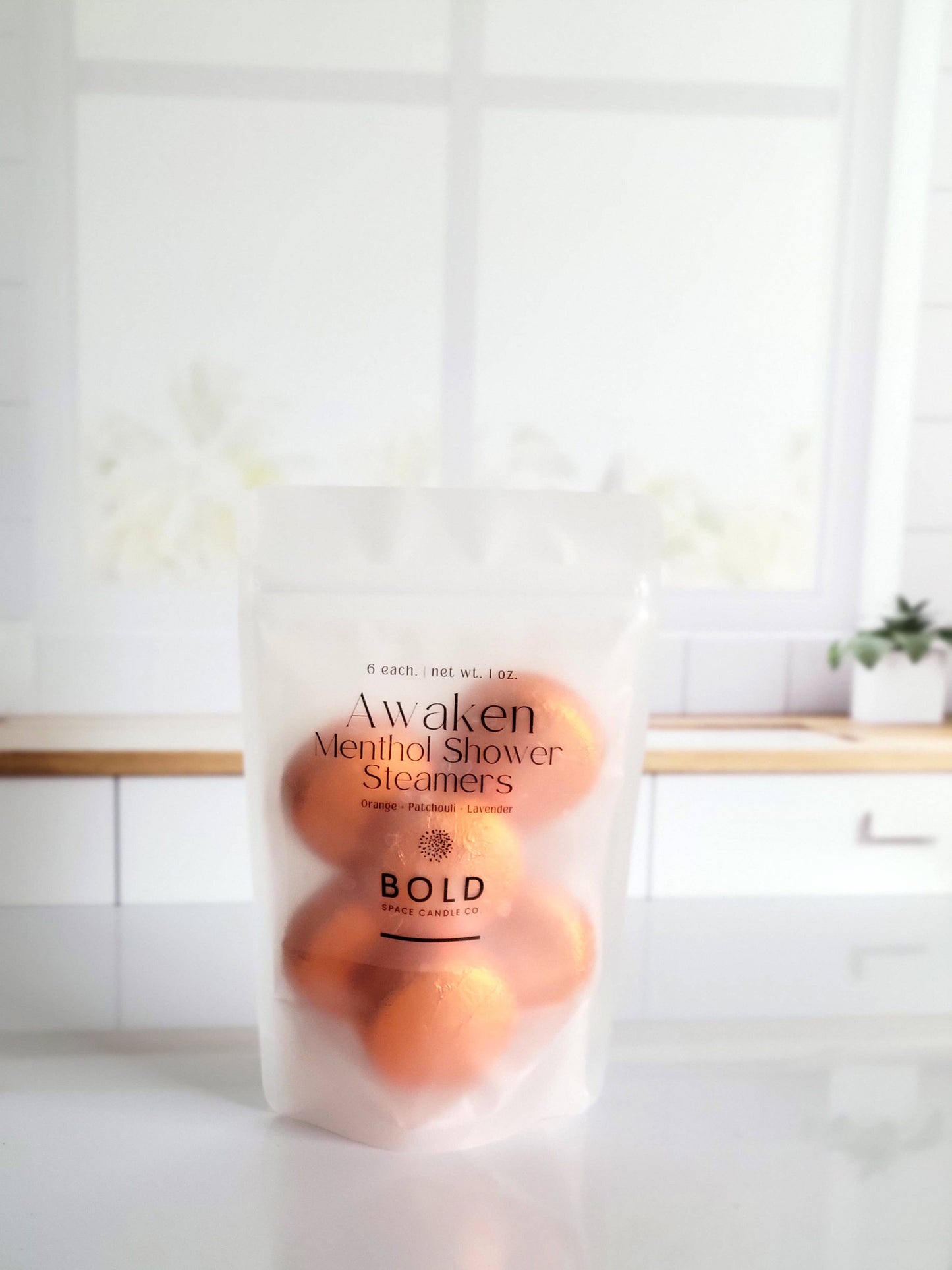 Bold Space Candle Co. USA - Awaken Citrus Shower Steamers w/ Menthol Crystals