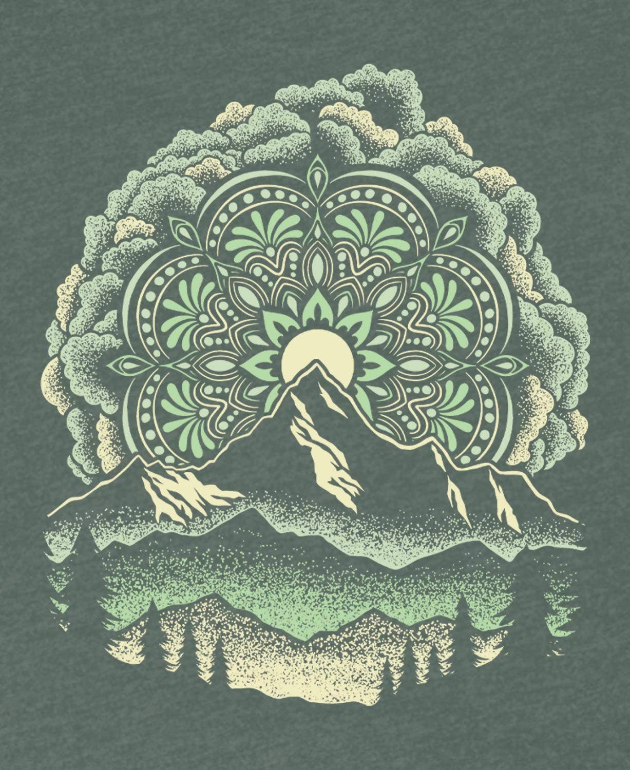 Soul Flower - Summit Solstice Mandala Recycled T-Shirt - Unisex