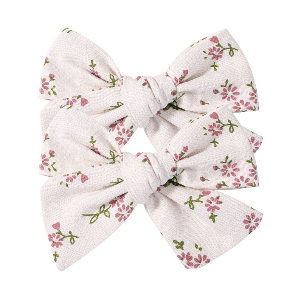 Annie & Charles® - Made in Austria - hair clip with stitch: Grey Flower