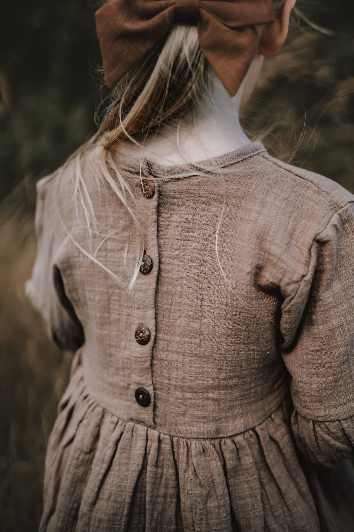 Annie & Charles® - Made in Austria - Organic cotton muslin dress NOAH: Cream